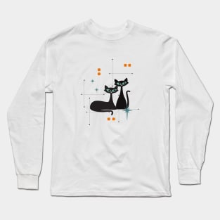 Twin Atomic Cats Long Sleeve T-Shirt